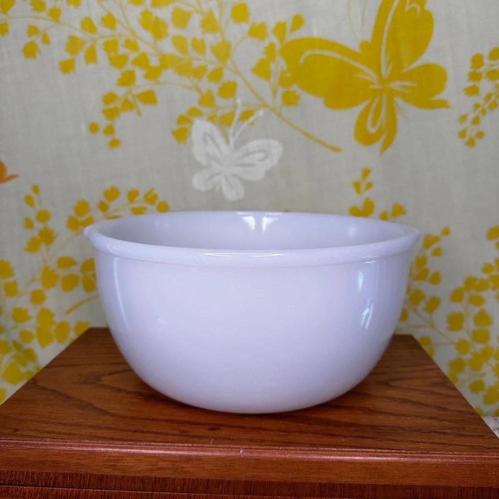 Vintage Sunbeam Mixmaster White Milk Glass Mixing Bowl 9 Inch Large Replacement